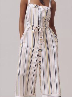 Maeve Easy Sleeveless Shirting Jumpsuit  Size M-NWT